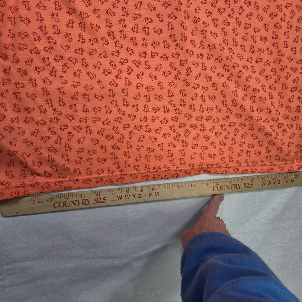 Topshop & Adidas Collaboration Women's XL (US) T-shirt V-Neck Orange Black VTG - Picture 8 of 13